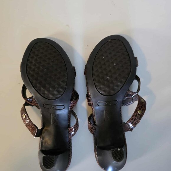 EUC A2 by Aerosoles Powprika Heel Sandlas/Mules Brown/Bronze - Picture 3 of 7